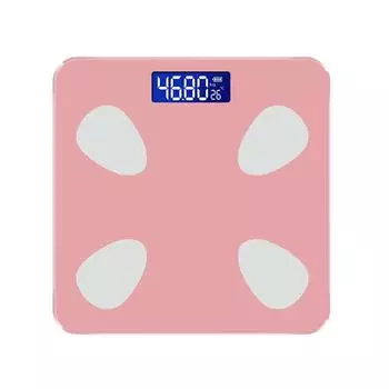 Цифровые напольные весы для измерения веса тела, умные весы с ЖК-дисплеем, температурный дисплей, высокопрочное закаленное стекло, 396 фунтов чёрный