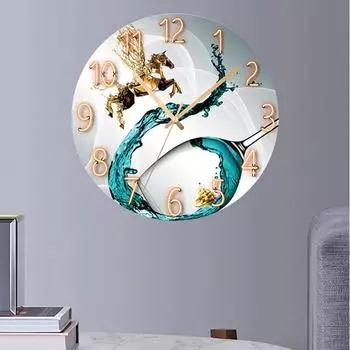 Цифровые настенные часы с низким уровнем шума, 30 см/12 дюймов Настенные часы Pegasus Кварцевые часы Тихие бесшумные простые часы для домашнего декора Детская комната Pegasus