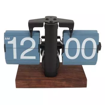 Цифровые откидные часы в стиле ретро с автоматическим поворотом, работающие от батареек, механические часы для домашней комнаты
