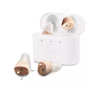 Цифровые перезаряжаемые слуховые аппараты с шумоподавлением, мини-вкладные слуховые аппараты, невидимые для пожилых людей и взрослых, с безрецептурными аксессуарами для слуховых аппаратов,