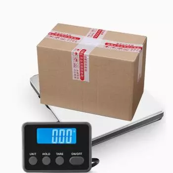 Цифровые почтовые весы с ЖК-дисплеем, сверхмощные весы для доставки из нержавеющей стали, высокая точность, 200 кг/0,01 кг, перезаряжаемые весы для почтовых отправлений серебряный