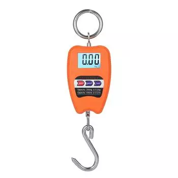 Цифровые подвесные весы весом 440 фунтов с точными датчиками. Ручные мини-крановые весы весом 200 кг с крючками для оранжевый