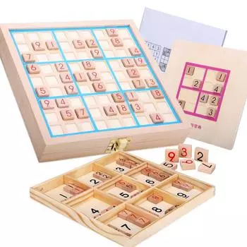 Цифровые шахматы Jiugongge с открытой обложкой, дизайн, шахматы на память, деревянные судоку, логическое мышление, тренировка, развивающие игрушки для детей