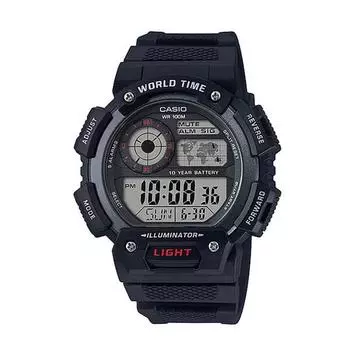 Цифровые спортивные часы CASIO AE-1400WH-1A для солдата