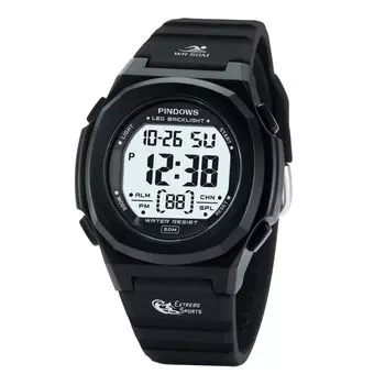 Цифровые спортивные часы PINDOWS водонепроницаемы до 50 метров и оснащены светодиодным будильником. Они станут идеальным подарком для женщин с подсветкой.