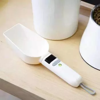 Цифровые весы для измерения ложки с ЖК-дисплеем, высокоточные электронные весы для лопаты, 1 г-800 г, кухонная мерная ложка для выпечки и корма для домашних животных 1pc