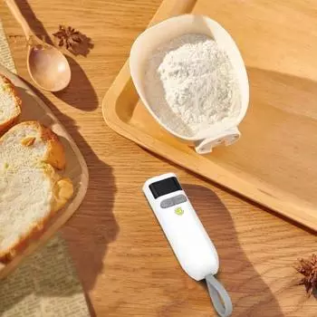 Цифровые весы для измерения ложки с ЖК-дисплеем, высокоточные электронные весы для лопаты, 1 г-800 г, кухонная мерная ложка для выпечки и корма для домашних животных 1pc