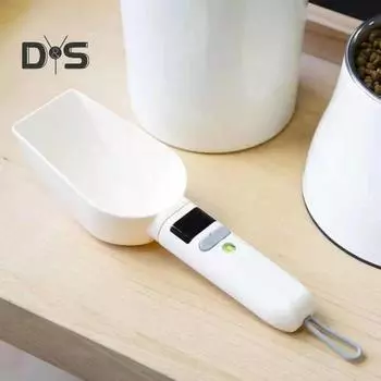 Цифровые весы для измерения ложки с ЖК-дисплеем, высокоточные электронные весы для лопаты, 1 г-800 г, кухонная мерная ложка для выпечки и корма для домашних животных 1pc