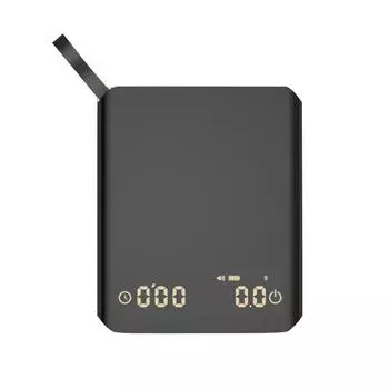 Цифровые весы для кофе с таймером 2 кг/0,1 г Высокоточные весы для капельного эспрессо Диетические почтовые электронные кухонные весы