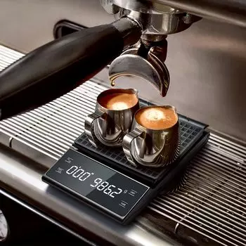 Цифровые весы для кофе с таймером и светодиодным экраном Espresso 3 кг/0,1 г Высокоточные кухонные весы для капельного эспрессо 3Kg