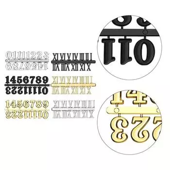 Цифры часов своими руками, детали, золотые кварцевые иглы, запасные части