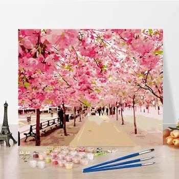 Цифры Картина маслом DIY Картина по номерам Цифровая картина маслом Ручная работа Холст Картина по номерам 40x50cm no frame