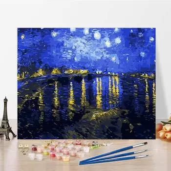 Цифры Картина маслом DIY Картина по номерам Холст Цифровая картина маслом Ручная работа 40x50cm no frame