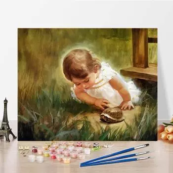 Цифры Картина маслом DIY Картина по номерам Цифровая картина маслом Украшение дома Холст Искусство 40x50cm no frame