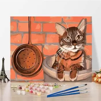 Цифры Картина Маслом DIY Картина По Номерам Цифровая Картина Маслом Искусство Украшения Дома Холст 40x50cm no frame