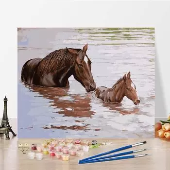 Цифры Картина Маслом Холст Цифровая Картина Маслом DIY Картина По Номерам Искусство Украшения Дома 40x50cm no frame