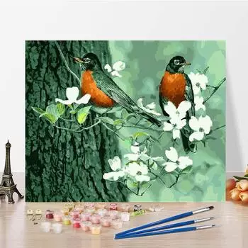 Цифры Картина маслом Холст Цифровая картина маслом Украшение дома DIY Картина по номерам Искусство 40x50cm no frame
