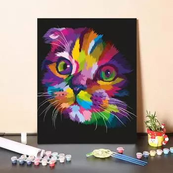 Цифры Картина маслом Холст Цифровая картина маслом Украшение дома Цифры Картина DIY Картина по номерам 40x50cm no frame