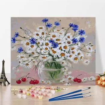 Цифры Картина Маслом Холст Цифровая Живопись Маслом Искусство Украшения Дома DIY Картина По Номерам 40x50cm no frame
