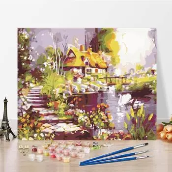 Цифры Картина маслом Холст Цифры Картина Ручная работа DIY Картина по номерам Цифровая картина маслом 40x50cm no frame
