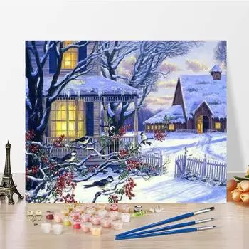 Цифры Картина Маслом Холст DIY Картина По Номерам Украшение Дома Цифровая Живопись Маслом Искусство 40x50cm no frame