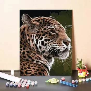 Цифры Картина маслом Холст Искусство Цифровая картина маслом Украшение дома DIY Картина по номерам 40x50cm no frame