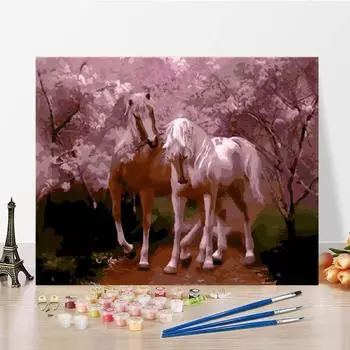 Цифры Картина маслом Украшение дома Цифровая картина маслом DIY Картина по номерам Холст Искусство 40x50cm no frame