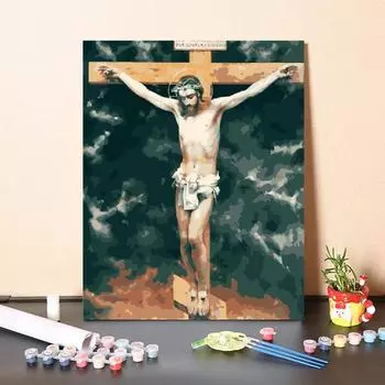 Цифры Картина маслом Украшение дома DIY Картина по номерам Холст Цифровая живопись маслом Искусство 40x50cm no frame