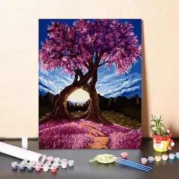 Цифры Картина маслом Украшение дома Искусство Цифровая картина маслом Холст DIY Картина по номерам 40x50cm no frame