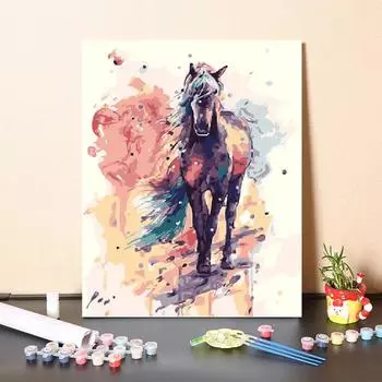 Цифры Картина маслом Украшение дома Искусство DIY Картина по номерам Холст Цифровая картина маслом 40x50cm no frame