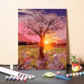 Цифры Картина маслом Украшение дома Искусство Холст Цифровая картина маслом DIY Картина по номерам 40x50cm no frame