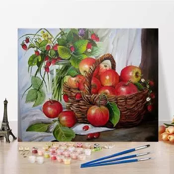 Цифры масляная живопись DIY живопись по номерам холст цифровая масляная живопись искусство украшение дома 40x50cm no frame