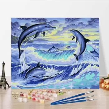 Цифры масляная живопись Домашнее украшение DIY живопись по номерам Искусство Холст Цифровая масляная живопись 40x50cm no frame