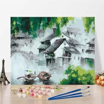 Цифры масляная живопись холст цифры живопись цифровая масляная живопись ручная работа своими руками живопись по номерам 40x50cm no frame