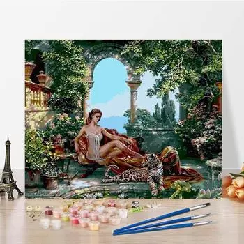 Цифры масляная живопись холст цифры живопись своими руками живопись по номерам ручная цифровая масляная живопись 40x50cm no frame