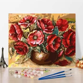 Цифры Картина маслом Холст Домашнее украшение Искусство Цифровая живопись маслом DIY Картина по номерам 40x50cm no frame