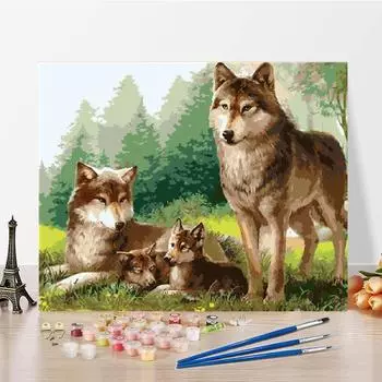 Цифры масляная живопись искусство DIY живопись по номерам холст украшение дома цифровая масляная живопись 40x50cm no frame