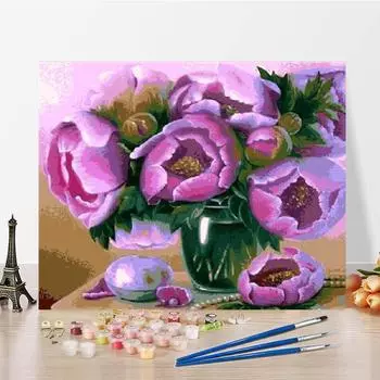 Цифры на холсте Картина маслом Цифровая картина маслом Украшение дома Искусство DIY Картина по номерам 40x50cm no frame