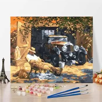 Цифры на холсте Картина маслом Цифровая живопись маслом Искусство Домашнее украшение DIY Картина по номерам 40x50cm no frame