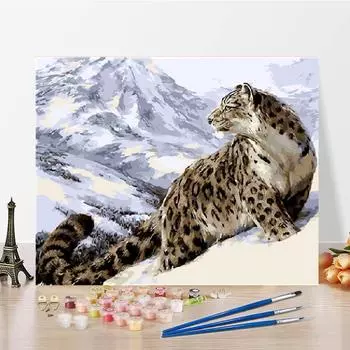 Цифры на холсте Картина маслом Искусство Цифровая картина маслом Украшение дома DIY Картина по номерам 40x50cm no frame