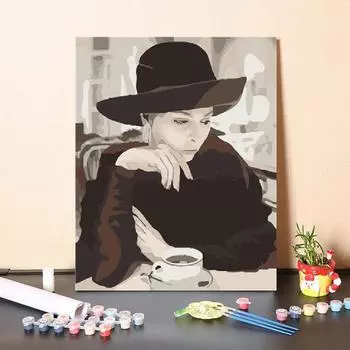 Цифры на холсте Картина по номерам Картина маслом Цифровая картина маслом Ручная работа DIY Картина по номерам 40x50cm no frame