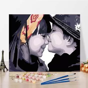 Цифры на холсте, картина с цифрами ручной работы, картина маслом, сделай сам, картина по номерам, цифровая картина маслом 40x50cm no frame