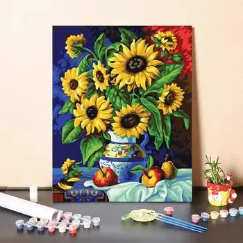 Цифры ручной работы Картина маслом Холст Цифровая живопись Цифровая картина маслом DIY Картина по номерам 40x50cm no frame