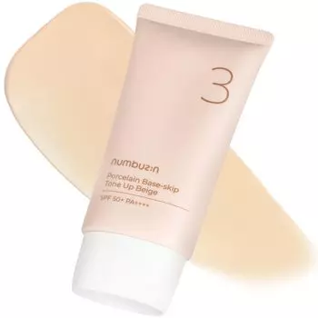 Цифры в 3 без тонального крема Ceramic Skin Tone Up Cream SPF50 PA 50 мл Основа под макияж Корейская косметика Уход за кожей Солнцезащитный крем (нумбузин) нет. + ++++ |