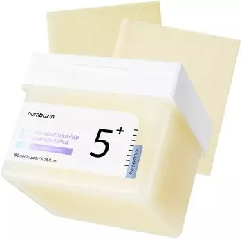 Цифры в 5 Shiratama Glutathione C Film Pad 70 Glutathione Vitamin Niacinamide High Concentration Содержит пигментацию тона кожи тусклость пятна