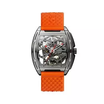 CIGA Design винный бочонок с двухсторонним отверстием корпус из титанового сплава механические мужские часы оранжевый