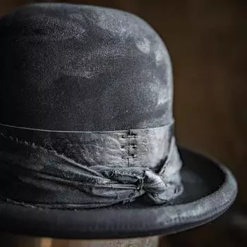 Цилиндр из чистой шерсти, состаренный в стиле ретро, цилиндр из овечьего фетра L58-60cm