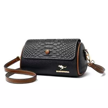 Цилиндр из крокодиловой кожи, женская сумка на плечо, брендовая роскошная дизайнерская сумка, сумка из мягкой кожи, модная сумка через плечо Bolsas синий