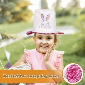 Цилиндр пасхального кролика, бархатная шляпа кролика для косплея, головной убор для вечеринки красный