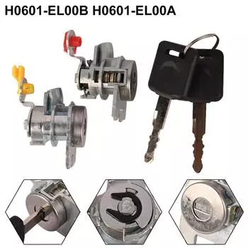 Цилиндр замка двери левый + правый для Nissan Versa H0601-EL00B H0601-EL00A